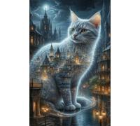 Puzzle 2000 Pezzi Gatto Animale Città Puzzle Classici, Giochi Rilassamento e Intelligence, Puzzles Impossible, Idea Regalo Uomo e Donna