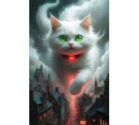 Puzzle 2000 Pezzi Gatto Animale Città, Puzzle Impossibili Gioco Educativo Sviluppa Pazienza e Destrezza, Lettere sul Retro Facile Montaggio, Regalo per Uomini Donne e Anziani 100 x 70 cm