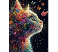 Puzzle 2000 Pezzi, Gatto Farfalla 3D Puzzle per Adulti Impegnativo, Educa Puzzles Artistico, Divertente E Stimolante Puzzles Decorativo per La Famiglia, Regalo e Decorazione Pareti DX0YL6-633