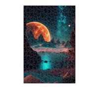 Puzzle 2000 Pezzi Giallo Pianeti Spazio 100x70 cm Puzzles Classici Difficili Impossibili Puzzle Adulti 2000 Pezzi per Gioco Familiare Decorazione per la Casa