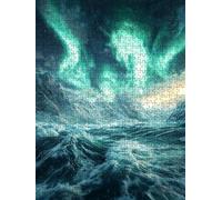 Puzzle 2000 Pezzi, Il Mare Aurora 3D Puzzle per Adulti Impegnativo, Educa Puzzles Artistico, Divertente E Stimolante Puzzles Decorativo per La Famiglia, Regalo e Decorazione Pareti DX0YL6-478