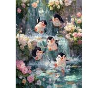 Puzzle 2000 Pezzi, Jigsaw Puzzle per Adulti, Cascate Pinguini BLQSBGA6-389