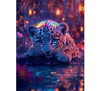 Puzzle 2000 Pezzi, Lampada Di Strada Leopardo 3D Puzzle per Adulti Impegnativo, Educa Puzzles Artistico, Divertente E Stimolante Puzzles Decorativo per La Famiglia, Regalo Decorazione DX0YL6-73