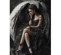 Puzzle 2000 Pezzi Le Ali Nere 3D Puzzle per Adulti Impegnativo, Educa Puzzles Artistico, Divertente E Stimolante Puzzles Decorativo per La Famiglia, Regalo e Decorazione Pareti BXHZW6-343