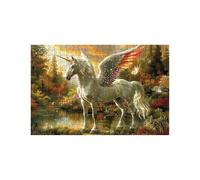 Puzzle 2000 Pezzi, Legno Unicorno Puzzle 2000 Pezzi Adulti, Puzzles Classici Farfalla per Tutta la Famiglia Insieme, Puzzles per Alleviare lo Stress e Primavera Decorazioni Parete 70x100cm LZPT-02755