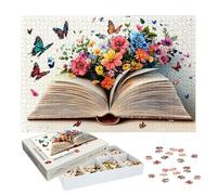 Puzzle 2000 Pezzi Libri, Puzzle Fiore 2000 Pezzi Arte per Adulti e Bambini, Misura: 99.5x70.5 cm, Puzzles Legno per Adulti con Squisita Scatola di Imballaggio, Idea Regalo Donna, Regalo Uomo, -7067
