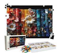 Puzzle 2000 Pezzi libro fiore, Puzzle 2000 Pièces Challenge Impossible, Puzzles 99.5x70.5 cm Taglia Grande Adulti, Giochi Educativo per Famiglie, Regalo Puzzles Classici, Decorazioni Casa W3H-267