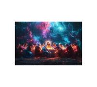 Puzzle 2000 Pezzi L'Ultima Cena Puzzle 2000 Pezzi Adulti Aurora, Puzzles Legno con Scatola di Carta Colorata e Borsa a Rete Portatile, Puzzles Classici per Decorazioni Parete Regalo 70x100Cm LZPT01230