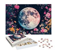 Puzzle 2000 Pezzi Luna, Puzzle Fiore 2000 Pezzi Arte per Adulti e Bambini, Misura: 99.5x70.5 cm, Puzzles Legno per Adulti con Squisita Scatola di Imballaggio, Idea Regalo Donna, Regalo Uomo, -8143