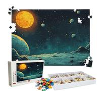 Puzzle 2000 Pezzi luna universo, Puzzle 2000 Pièces Challenge Impossible, Puzzles 99.5x70.5 cm Taglia Grande Adulti, Giochi Educativo per Famiglie, Regalo Puzzles Classici, Decorazioni Casa W3H-481