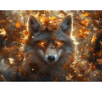 Puzzle 2000 Pezzi Lupo Puzzle Sogno Jigsaw Adulti Legno Classici Impossibili Gioco da Sfida, Stampa di Alta Qualità jigsaws,per la Casa di vertimento In Famiglia Adulti Adolescenti Regalo U-250