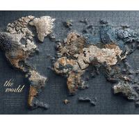 Puzzle 2000 Pezzi, Mappa Del Mondo 3D Puzzle per Adulti Impegnativo, Educa Puzzles Artistico, Divertente E Stimolante Puzzles Decorativo per La Famiglia, Come Regalo e Decorazione Pareti R6KH-789