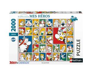 Puzzle 2000 pezzi Nathan Asterix, I ritratti dei galli (98x75 cm)