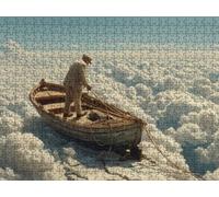 Puzzle 2000 Pezzi, Nave Cielo 3D Puzzle per Adulti Impegnativo, Educa Puzzles Artistico, Divertente E Stimolante Puzzles Decorativo per La Famiglia, Come Regalo e Decorazione Pareti R6KH-850