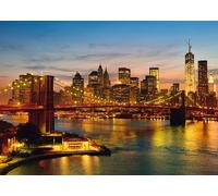 Puzzle 2000 pezzi New York Skyline di sera gioco Schmidt 58189 NUOVO + IMBALL...