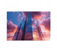 Puzzle 2000 Pezzi Nuvola Puzzle Città Adulti Arte Grandi Dimensioni Jigsaw di Legno con una Scatola, Impossibili Jigsaw Gioco Familiare for Adulti Principiante, Home Decor Regalo Donna 99x70cm D-211