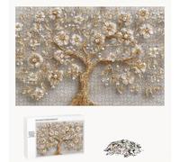 Puzzle 2000 Pezzi - Oro & Albero - Puzzle in Legno Durevole con Lettere sul Retro - 70 x 100 cm - Hobby Creativo Senza Polvere - Articolo per Collezionisti e 14 Anni in Su P3#228