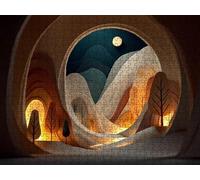 Puzzle 2000 Pezzi, Paesaggio Astratto 3D Puzzle per Adulti Impegnativo, Educa Puzzles Artistico, Divertente E Stimolante Puzzles Decorativo per La Famiglia, Come Regalo e Decorazione Pareti R6KH-473