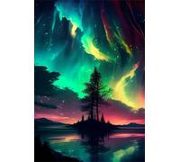 Puzzle 2000 Pezzi Paesaggio Dell'Aurora Puzzle Classici, Giochi Rilassamento e Intelligence, Puzzles Impossible, Idea Regalo Uomo e Donna