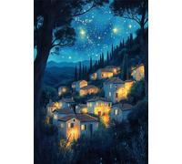 Puzzle 2000 Pezzi Paesaggio Puzzle Piccola città Jigsaw Adulti Legno Classici Impossibili Gioco da Sfida, Stampa di Alta Qualità jigsaws Giocattoli，per la Casa di vertimento In Famiglia Regalo U-1081