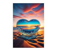 Puzzle 2000 Pezzi, Paesaggio Tramonto Sulla Spiaggia Puzzles, Puzzle Impossibile Gioco Logici Sfida Difficile Puzzles 2000 Pezzi per Adulti