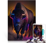 Puzzle 2000 pezzi per adolescenti animale bufalo per il giocattolo di sfida del gioco educativo perché è ideale come regalo per tutta la famiglia 70x100cm