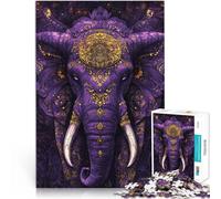 Puzzle 2000 pezzi per adolescenti arte del re elefante Difficile da completare ma divertente e umoristico regali per amici e familiari 70x100cm