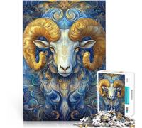 Puzzle 2000 pezzi per adolescenti arte della testa di pecora giocattoli educativi per l'apprendimento Migliorare l'amore tra le coppie 70x100cm