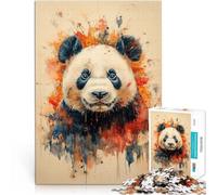 Puzzle 2000 pezzi per adolescenti Arte dell'acquerello del panda Difficile e sfidante con pezzi completamente interconnessi di forma casuale 70x100cm