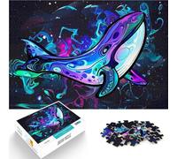 Puzzle 2000 pezzi per adolescenti Balena nello spazio e nel tempo Analisi e logica Decorazione murale Regali unici per compleanno e Natale 70x100cm