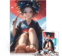 Puzzle 2000 pezzi per adolescenti Bellezza geisha giapponese Gioco intellettuale giocattolo Migliorare l'amore tra le coppie 70x100cm