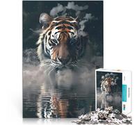 Puzzle 2000 pezzi per adolescenti Bestia Tigre Fumosa Giocattolo educativo intellettuale decomprimente offerte come regali per tutta la famiglia 70x100cm