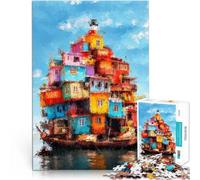 Puzzle 2000 pezzi per adolescenti Case sulla nave Giocattoli educativi per l'apprendimento Giochi per famiglie Regali di Babbo Natale segreto 70x100cm