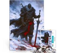 Puzzle 2000 pezzi per adolescenti Cavaliere della neve vichingo Berserk Giochi divertenti Regalo di compleanno, regali, arte murale 70x100cm