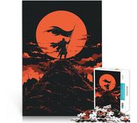 Puzzle 2000 pezzi per adolescenti Cavaliere in silhouette sulla montagna Gioco di famiglia per e Collezione di artisti, Belle arti 70x100cm