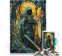 Puzzle 2000 pezzi per adolescenti Cavaliere in vetro colorato Giocattolo educativo antistress offerte come regali per tutta la famiglia 70x100cm