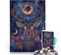 Puzzle 2000 pezzi per adolescenti Cervo magico fantasy per il giocattolo di sfida del gioco educativo Gioco educativo per compleanno e Natale 70x100cm