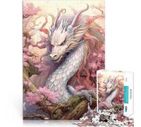 Puzzle 2000 pezzi per adolescenti Ciliegia drago giapponese Giochi educativi Decorazione della casa Lista dei desideri con Babbo Natale 70x100cm