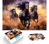Puzzle 2000 pezzi per adolescenti Corsa dei tre cavalli Giocattoli da gioco per regalo di famiglia con poster abbinato e foglio di quiz 70x100cm