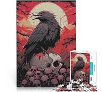 Puzzle 2000 pezzi per adolescenti Corvo Il guardiano Difficile da completare ma divertente e umoristico con poster abbinato e foglio di quiz 70x100cm