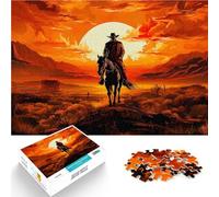 Puzzle 2000 pezzi per adolescenti cowboy nel deserto per il giocattolo di sfida del gioco educativo perché è ideale come regalo per tutta la famiglia 70x100cm