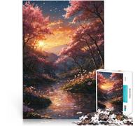 Puzzle 2000 pezzi per adolescenti Crepuscolo sereno di Sakura Allena il tuo cervello e le tue mani Adatto per la decorazione del desktop 70x100cm