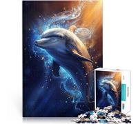 Puzzle 2000 pezzi per adolescenti Delfino Celeste Cosmico Giochi educativi Decorazione della casa Giocattoli per la decorazione della casa 70x100cm