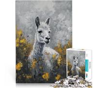 Puzzle 2000 pezzi per adolescenti Dipinto di alpaca bianco Giochi educativi Decorazione della casa perché è ideale come regalo per tutta la famiglia 70x100cm