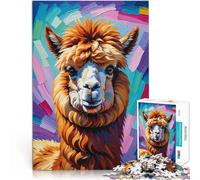 Puzzle 2000 pezzi per adolescenti Dipinto di alpaca sorridente Vacanza a casa: uccidere il tempo Decorazioni e regali unici per la casa 70x100cm