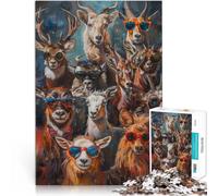 Puzzle 2000 pezzi per adolescenti Dipinto di animali selvatici e fantastici Rompicapo con pezzi completamente interconnessi di forma casuale 70x100cm