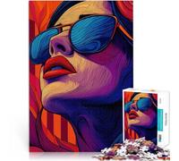 Puzzle 2000 pezzi per adolescenti Donna con occhiali da sole Allena il tuo cervello e le tue mani è ideale come regalo per tutta la famiglia 70x100cm
