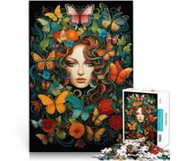 Puzzle 2000 pezzi per adolescenti Donna farfalla Antistress Vacanza in patria Uccidere il tempo è ideale come regalo per tutta la famiglia 70x100cm