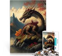 Puzzle 2000 pezzi per adolescenti Drago asiatico Giocattolo educativo intellettuale decomprimente Gioco educativo per compleanno e Natale 70x100cm