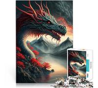 Puzzle 2000 pezzi per adolescenti Drago asiatico per il giocattolo di sfida del gioco educativo Collezione di artisti, Belle arti 70x100cm